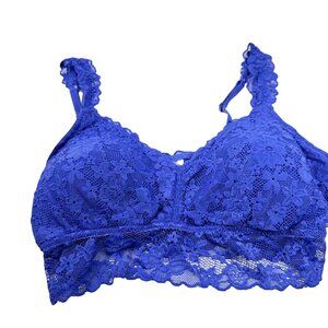 No Boundaries Women's Size Large Bralette Lace Blue Preowned